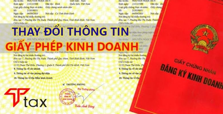 thay đổi GPKD Ttax