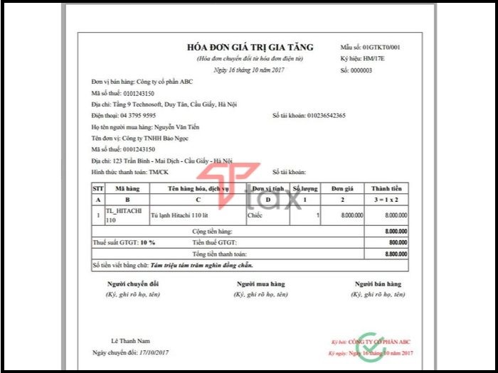 chuyen-doi-hoa-don-dien-tu Hoá đơn điện tử đã chuyển đổi cũng cần phải đảm bảo có ký hiệu riêng thể hiện đã được chuyển đổi