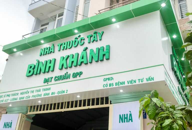 Mẫu bảng hiệu tiệm thuốc