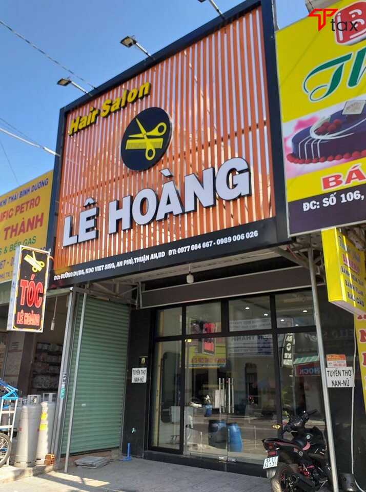 bảng hiệu tiệm cắt tóc (hair salon)