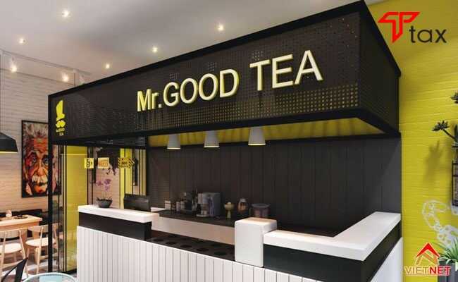 Bảng hiệu trà sữa