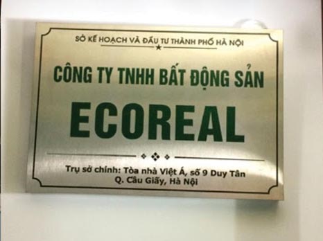 mẫu biển hiệu công ty bất động sản