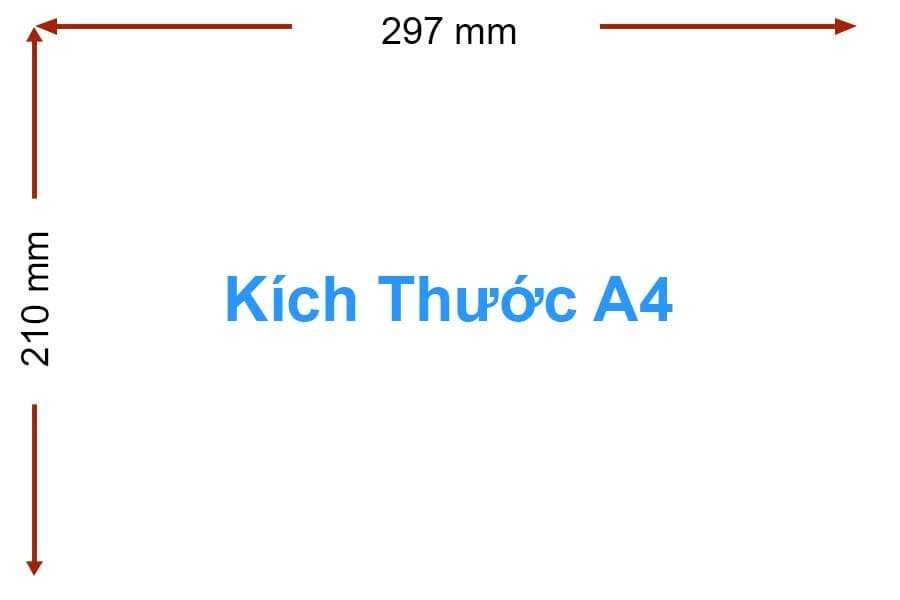 Kích thước khổ giấy in